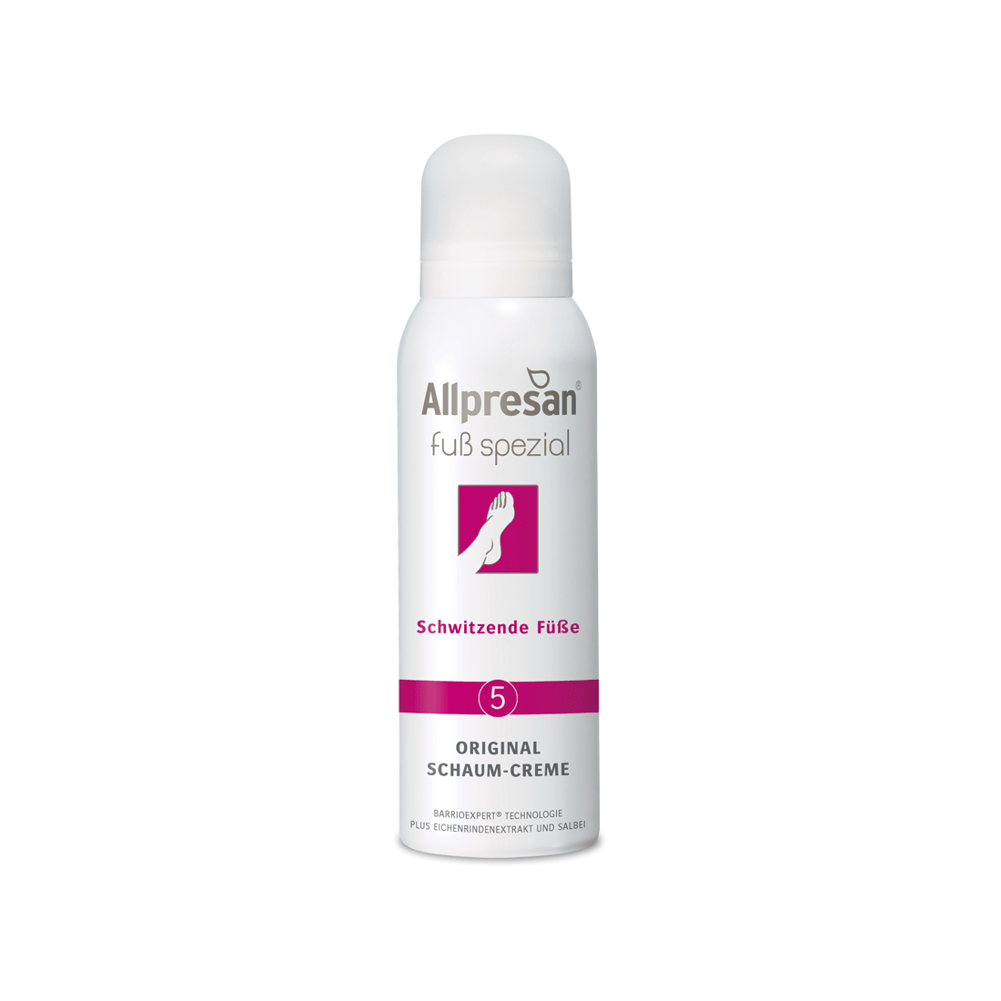 Allpresan® Fuß spezial Nr. 5 Schaum-Creme, Schwitzende Füße – Produktfoto